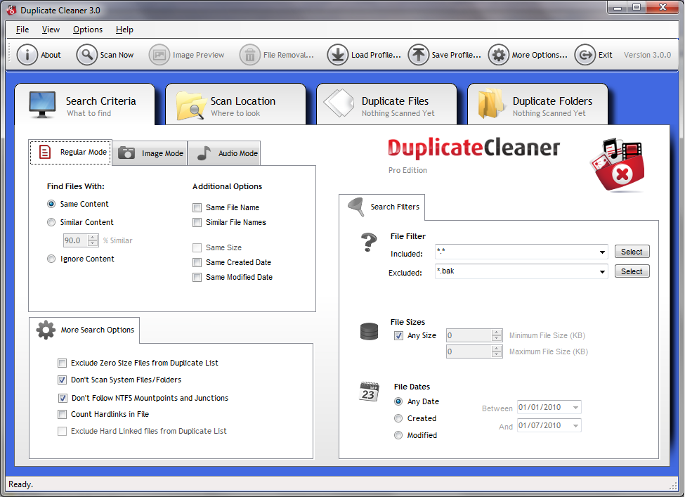 Duplicate Cleaner Scan