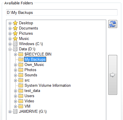 1. Folders and Drives List