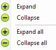 4. Expanding and collapsing a folder tree