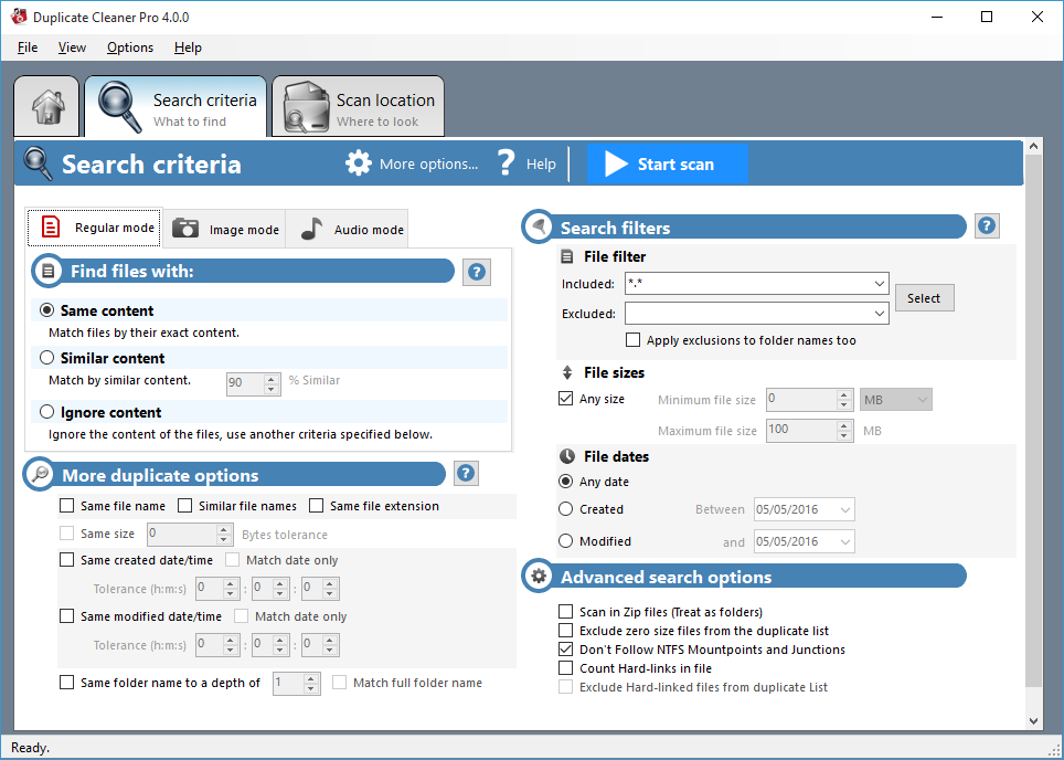 Tidy up find duplicate files 5 3 32