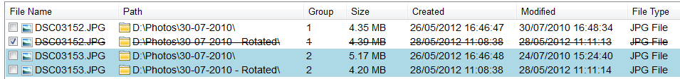 1. Duplicate Files list