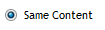 1. Same Content option