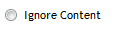 3. Ignore Content option