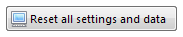 7. Reset all settings and data button