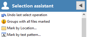 3. Selection Assistant sidebar