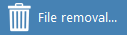 4. File removal button