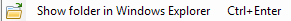 16. Show Folder in Windows Explorer