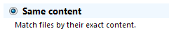 1. Same content option