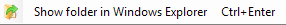 10. Show Folder in Windows Explorer