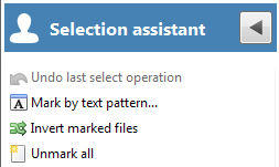 3. Selection Assistant sidebar