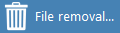 4. File removal button