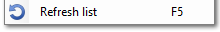 8. Refresh list